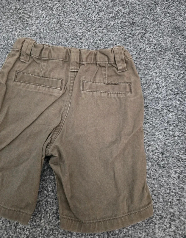 Boys Primark Khaki Chino Shorts Age 18-24 Months