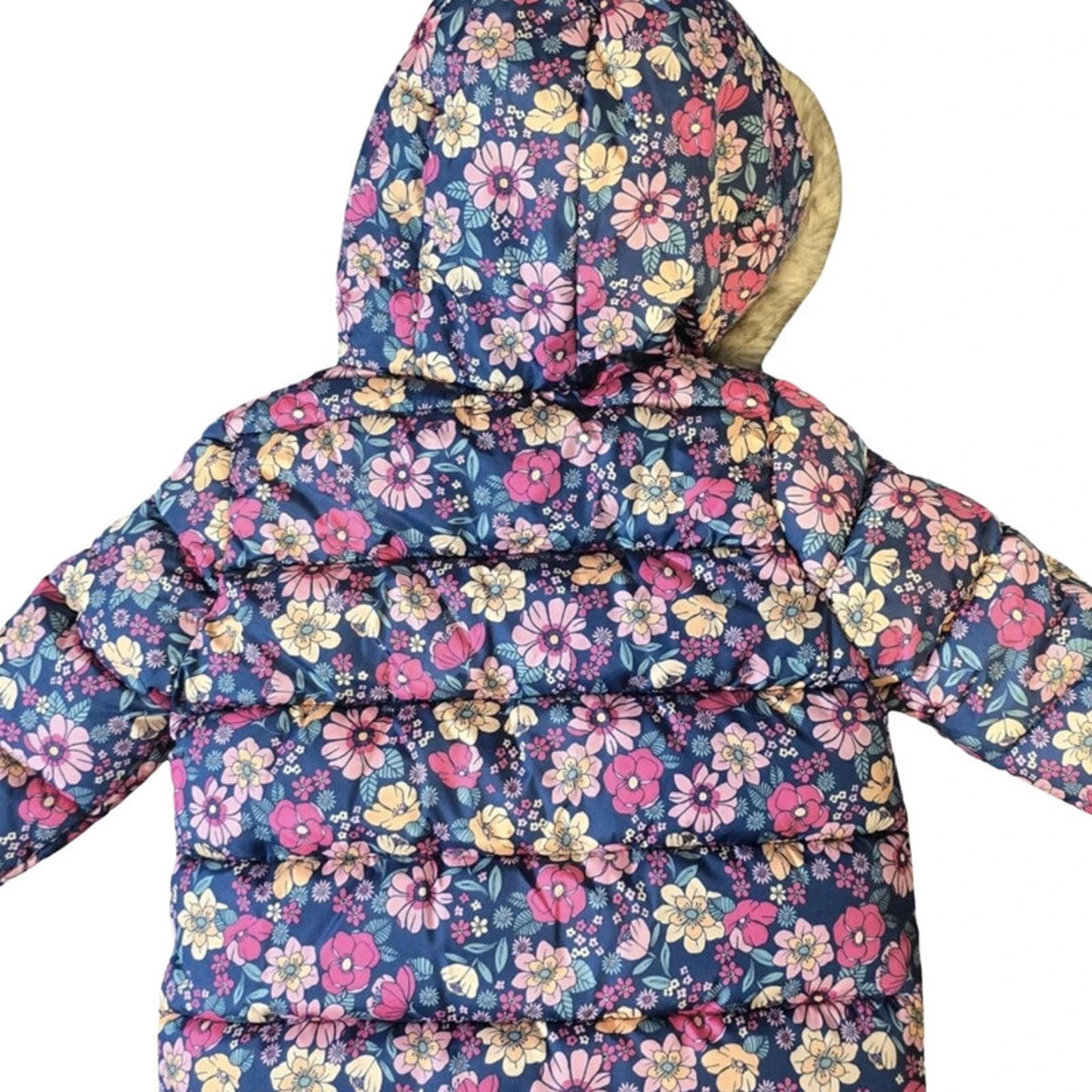 F&F Snowsuit Multicoloured Floral Size 6–9 Months Hooded Winter Wear