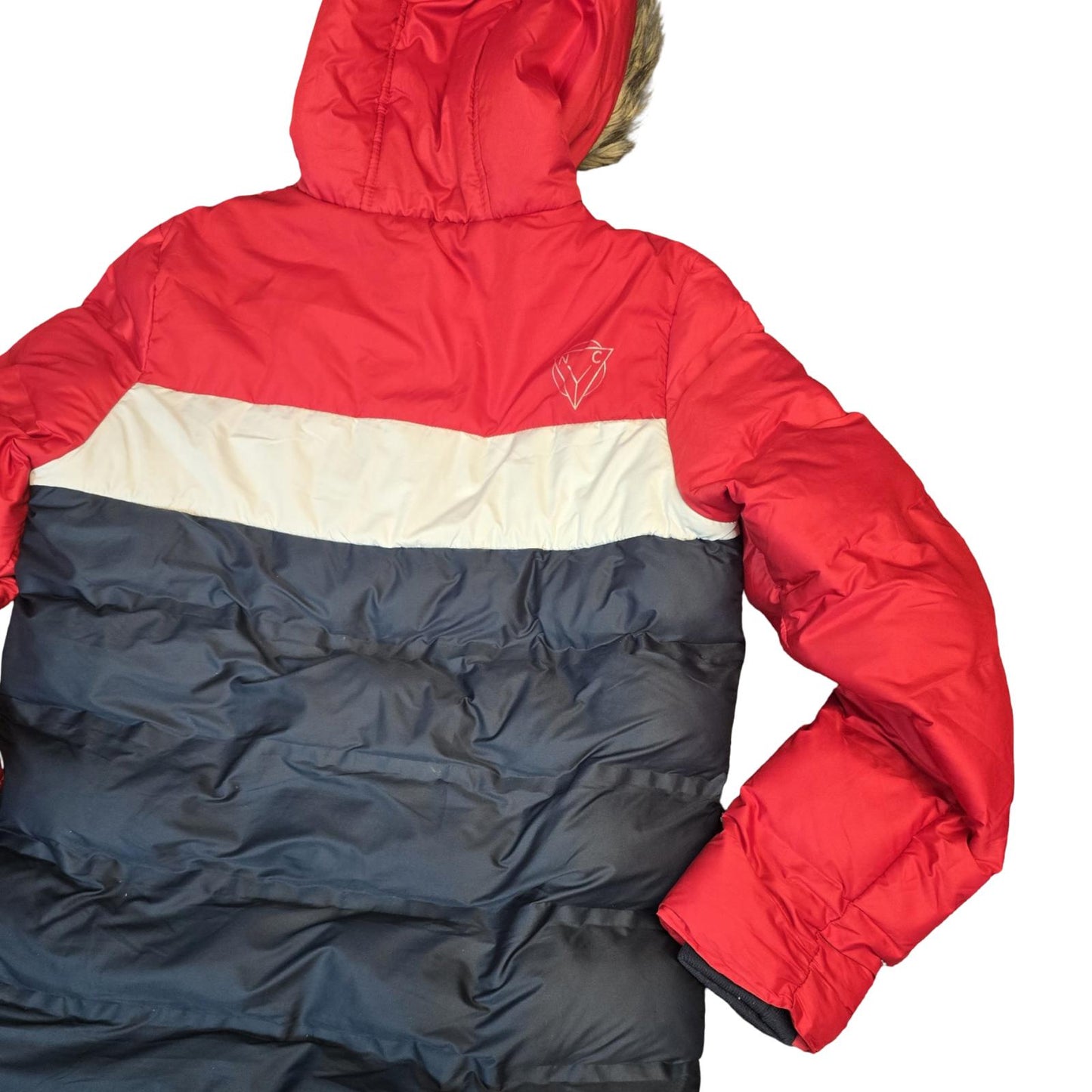 Next Coat Red, White & Black Age 12years Puffer Hooded Boys