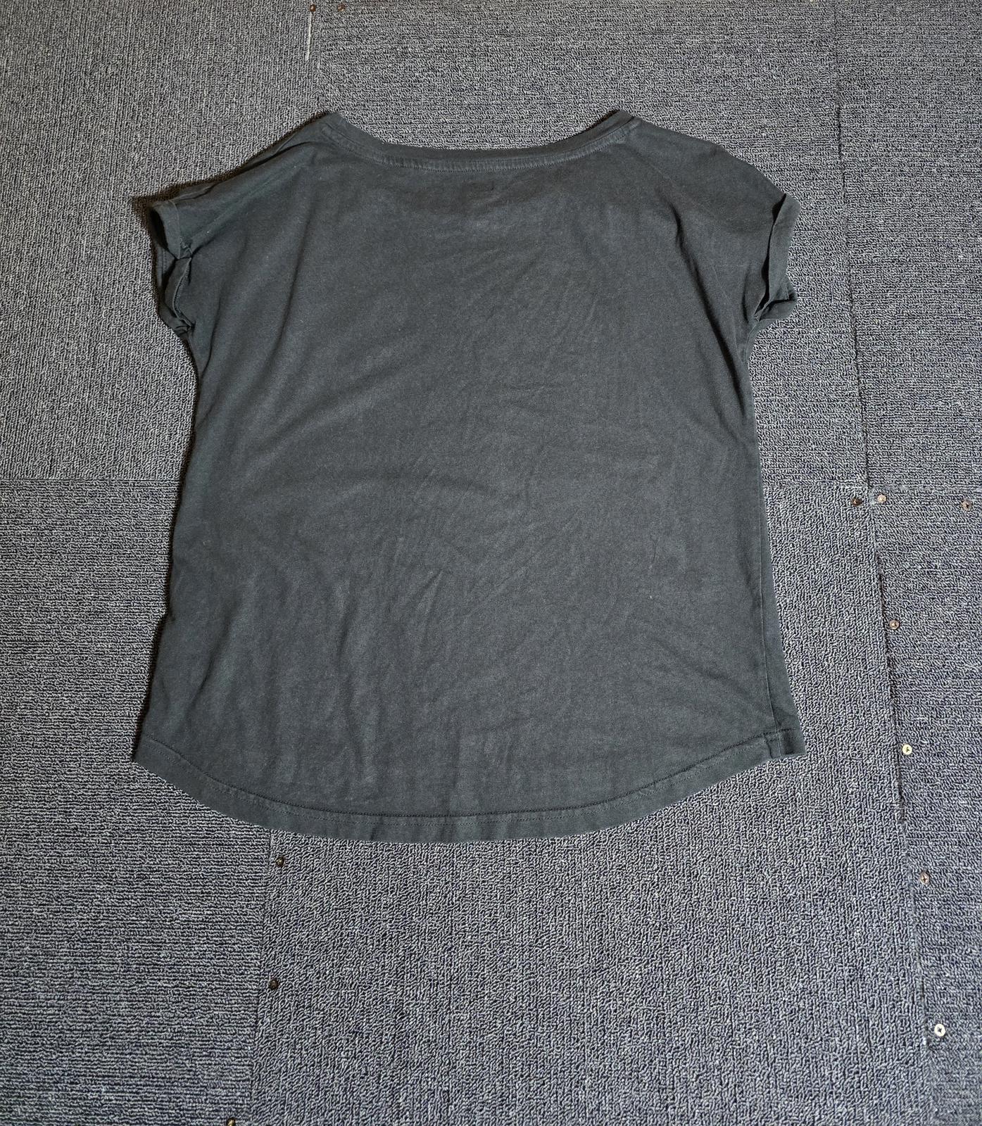 F&F Oversized Black Cotton T-Shirt Casual Tee Size 12