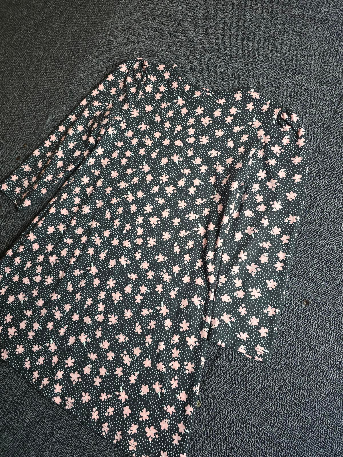 Black & Pink Dress Age 7years Girls Easy Wear Matalan