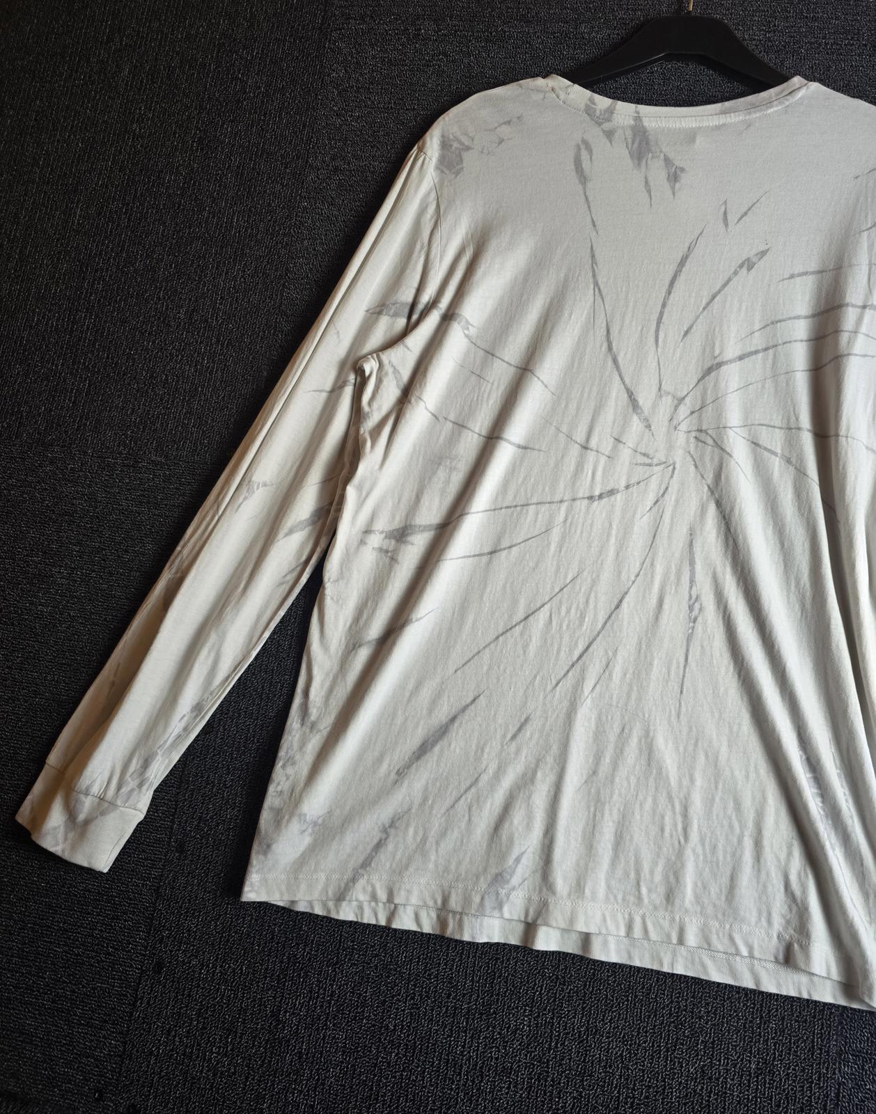 Primark Boys Long Sleeve T-Shirt White Grey Graphic Age 14–15