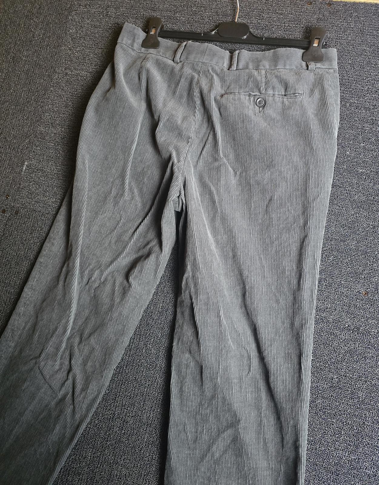 James Pringle Trousers Grey Cord Size 34W 31L Straight Leg