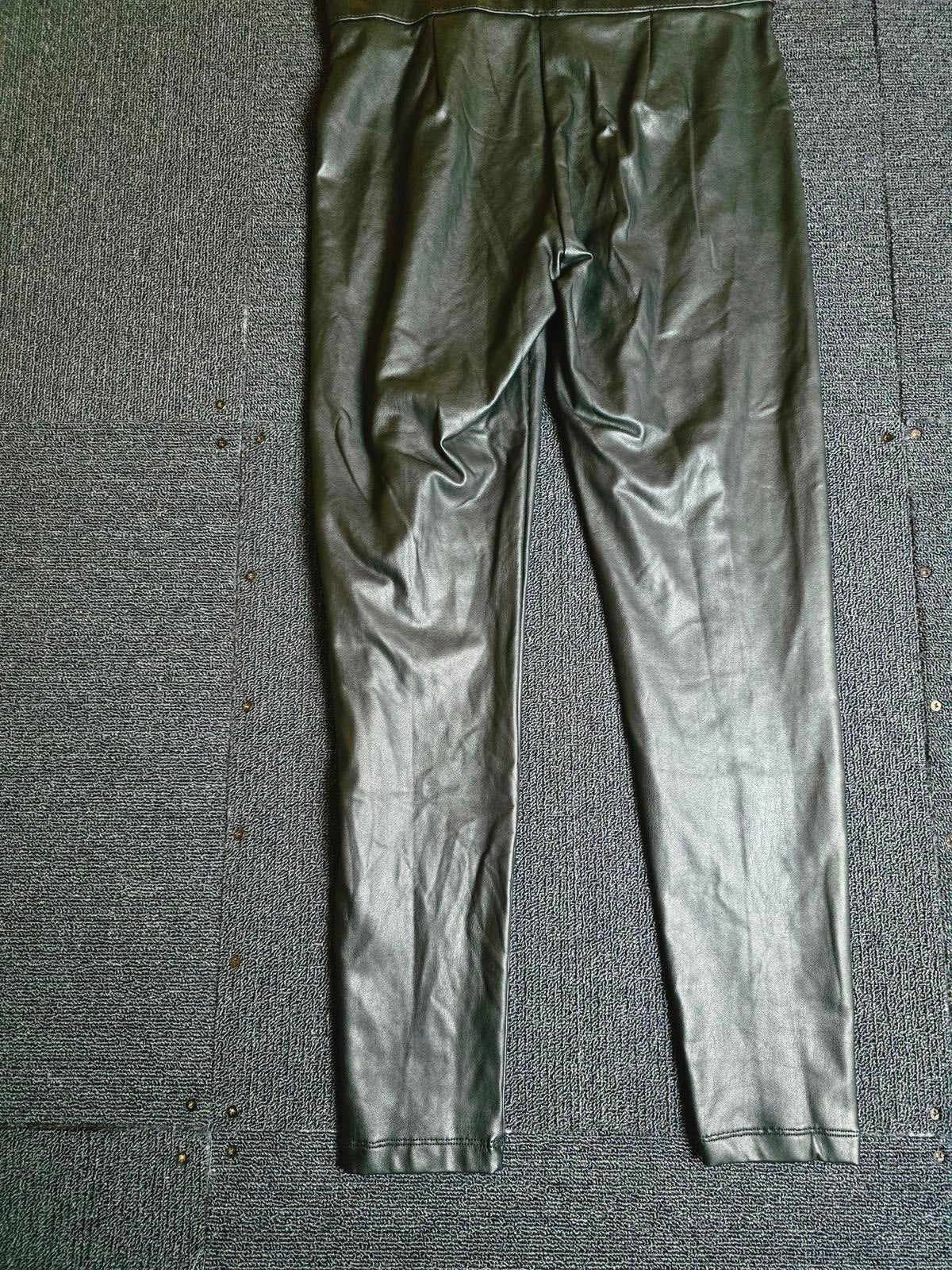 Marks & Spencer Black Faux Leather Skinny Leggings – Size 10 (Regular)