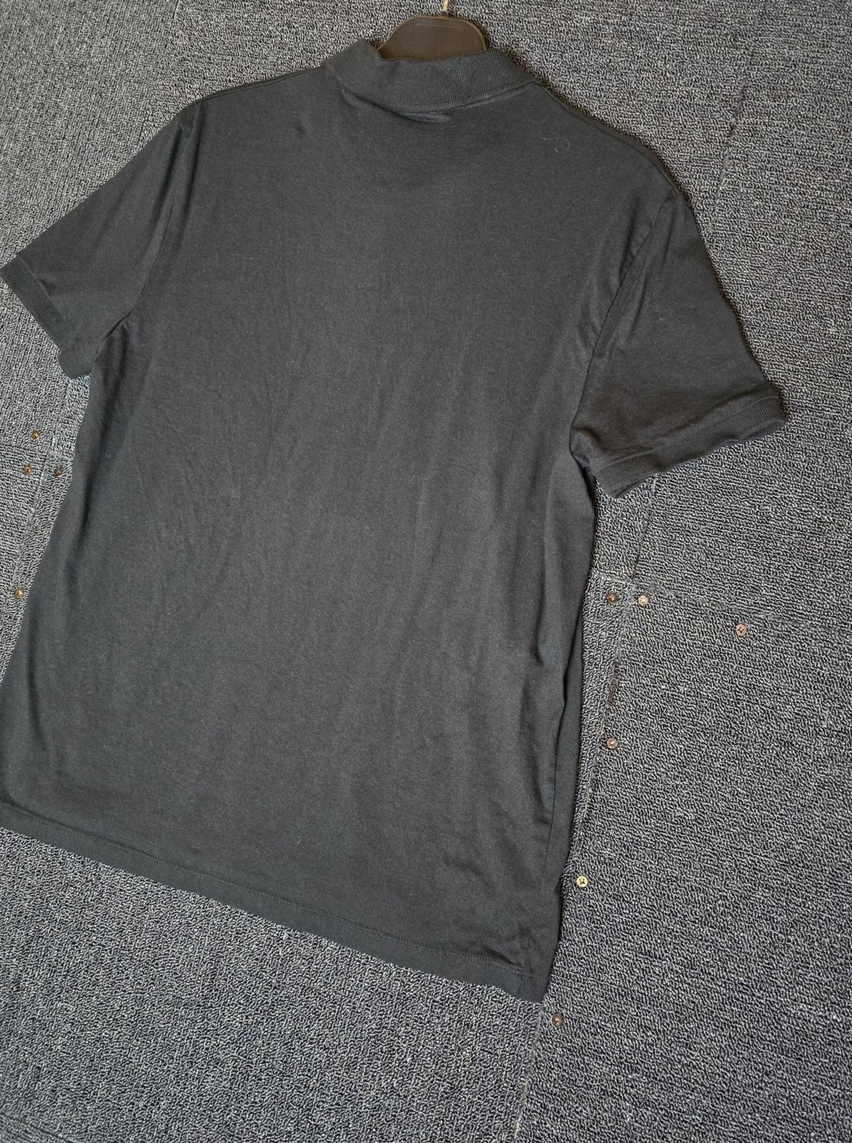 Men's Asos black short sleeved polo top size Med