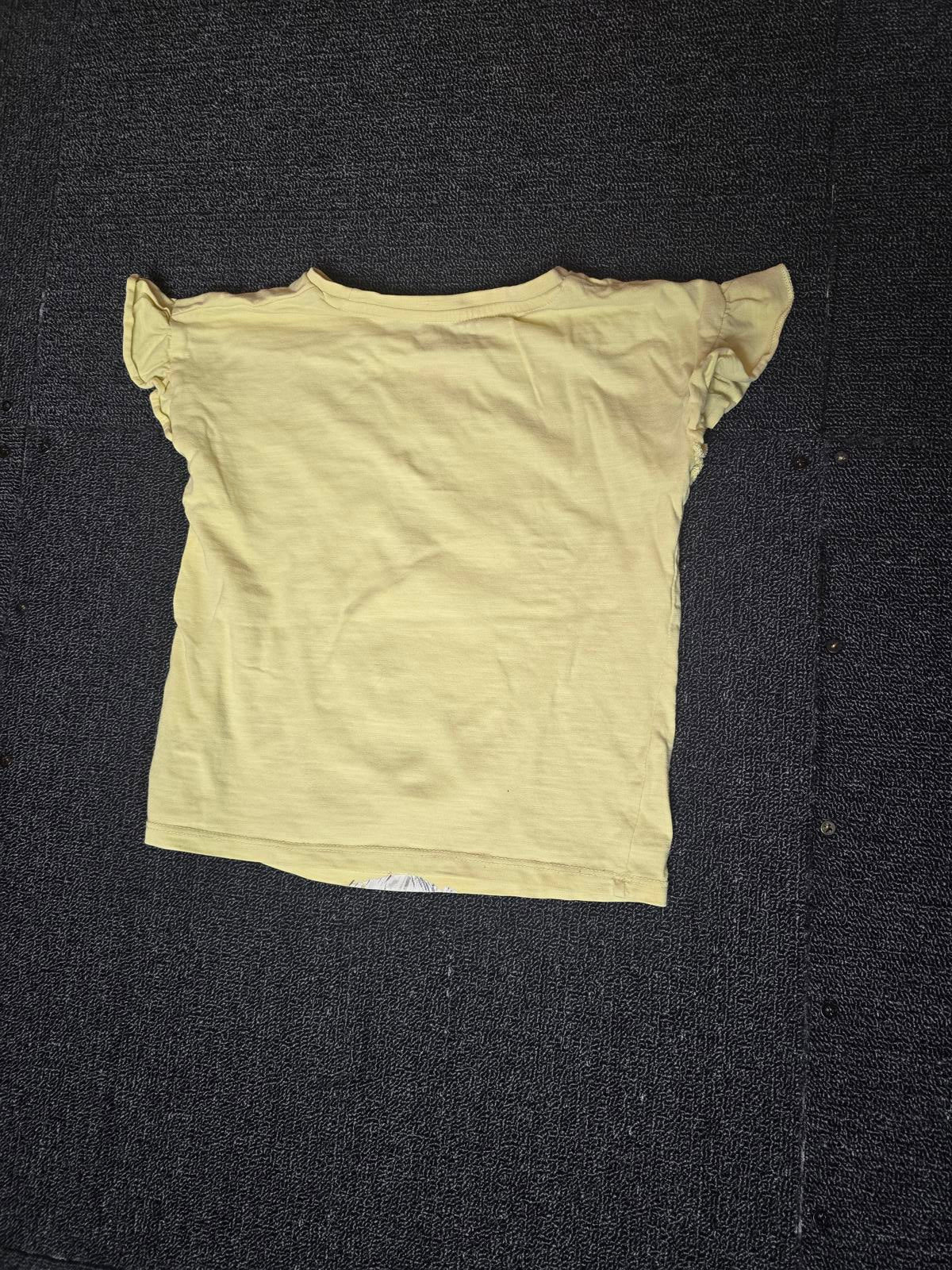 Matalan girls yellow rabbit short sleeved t-shirt 3-4years