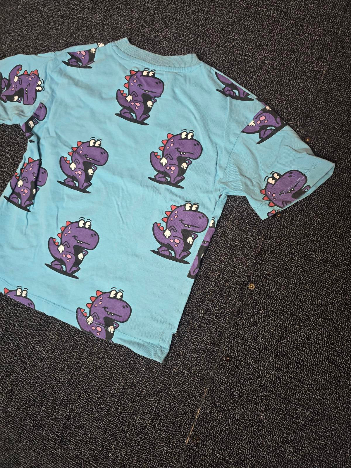 Next boys blue & purple dinosaur short sleeved t-shirt 2-3years