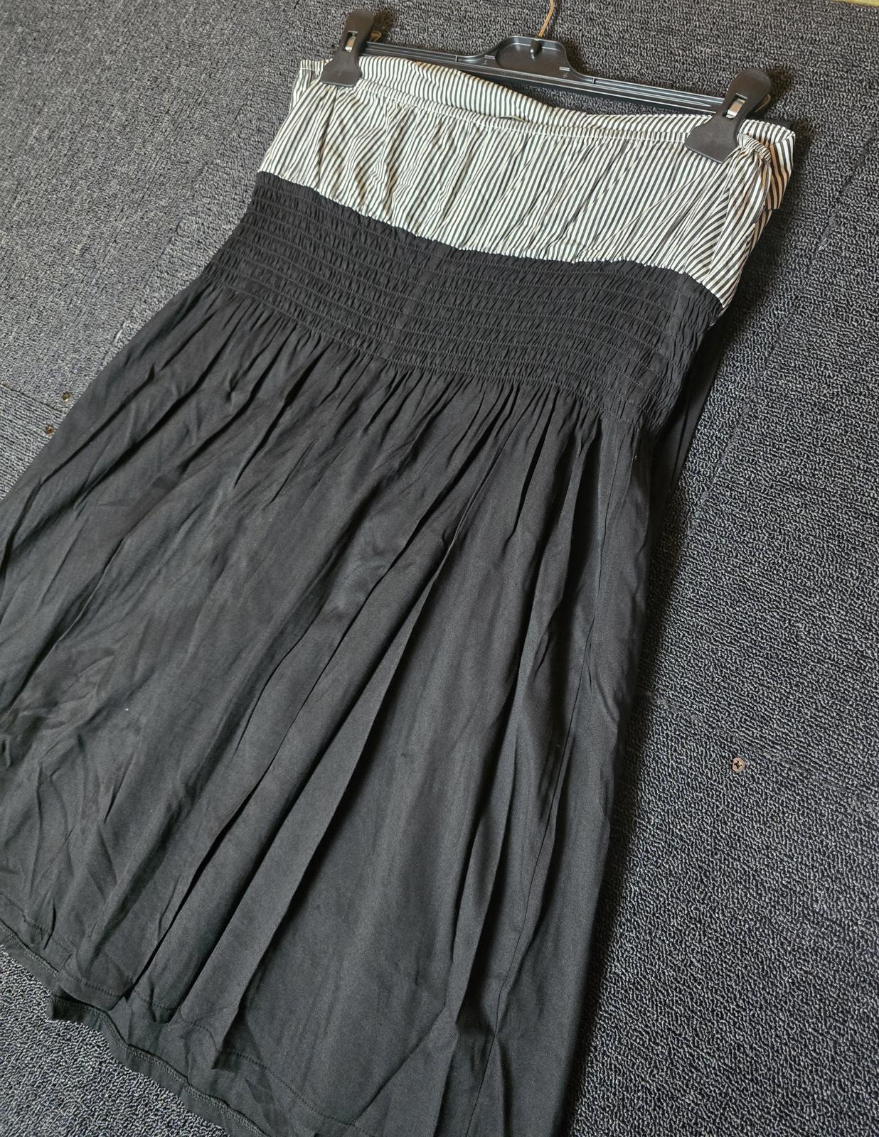 Y2k New Look black & white halterneck shirt design mini dress size 16