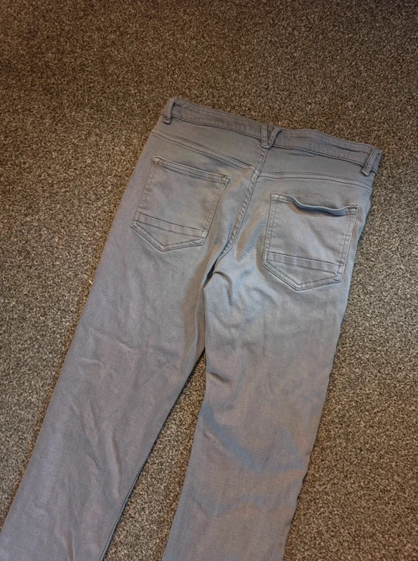 Men's George Grey Straight Leg Jeans W32 L32