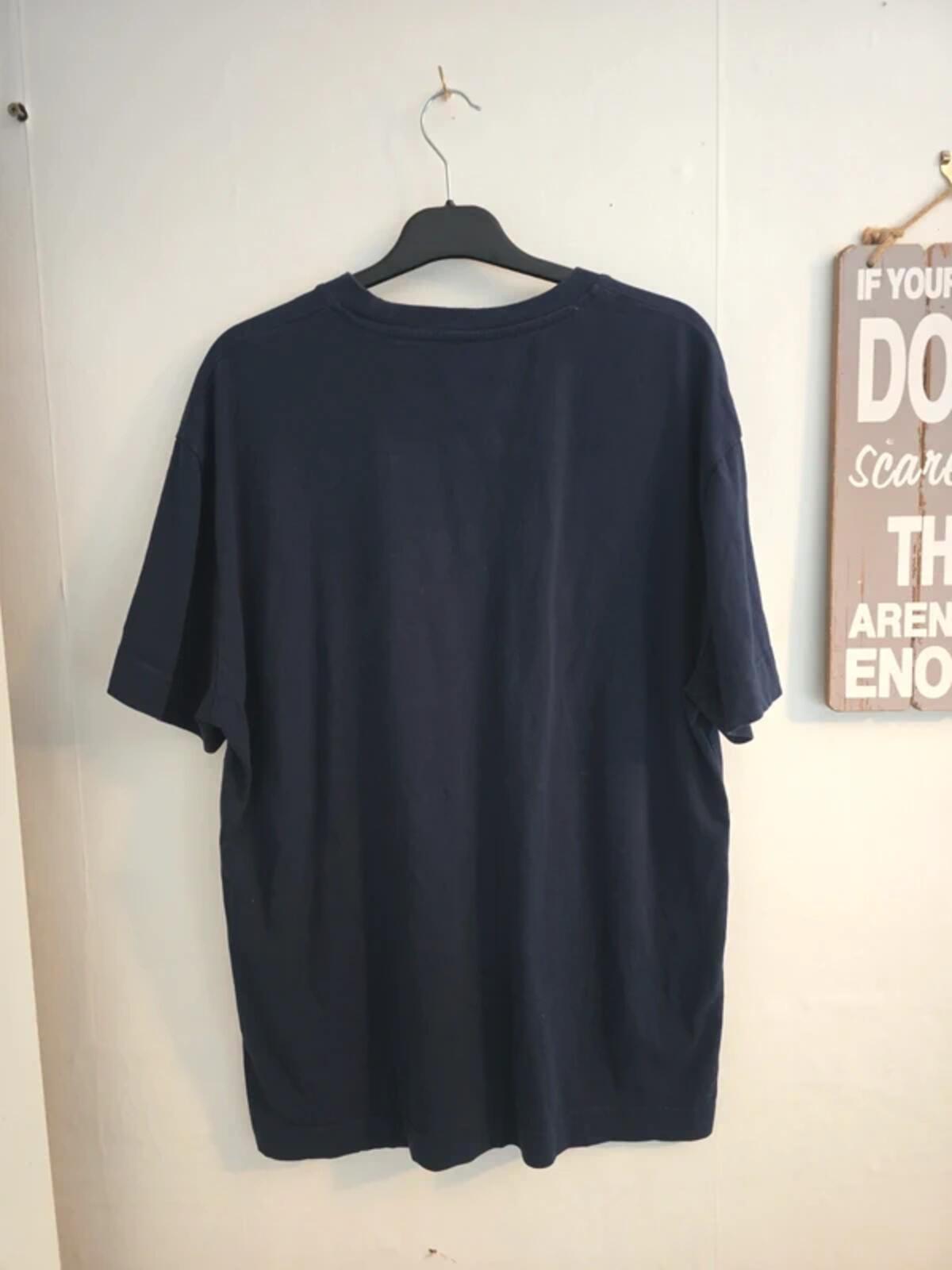 Men's Primark Navy Blue Short-Sleeve Cotton T-Shirt Size L