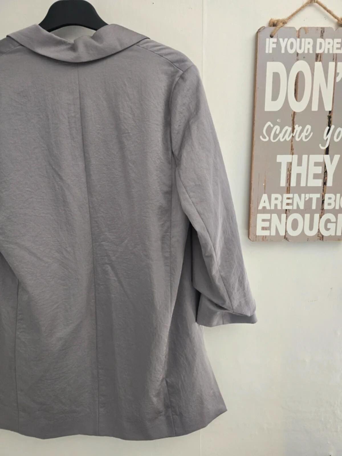 Next Tailoring Metallic Grey Blazer - Size 8