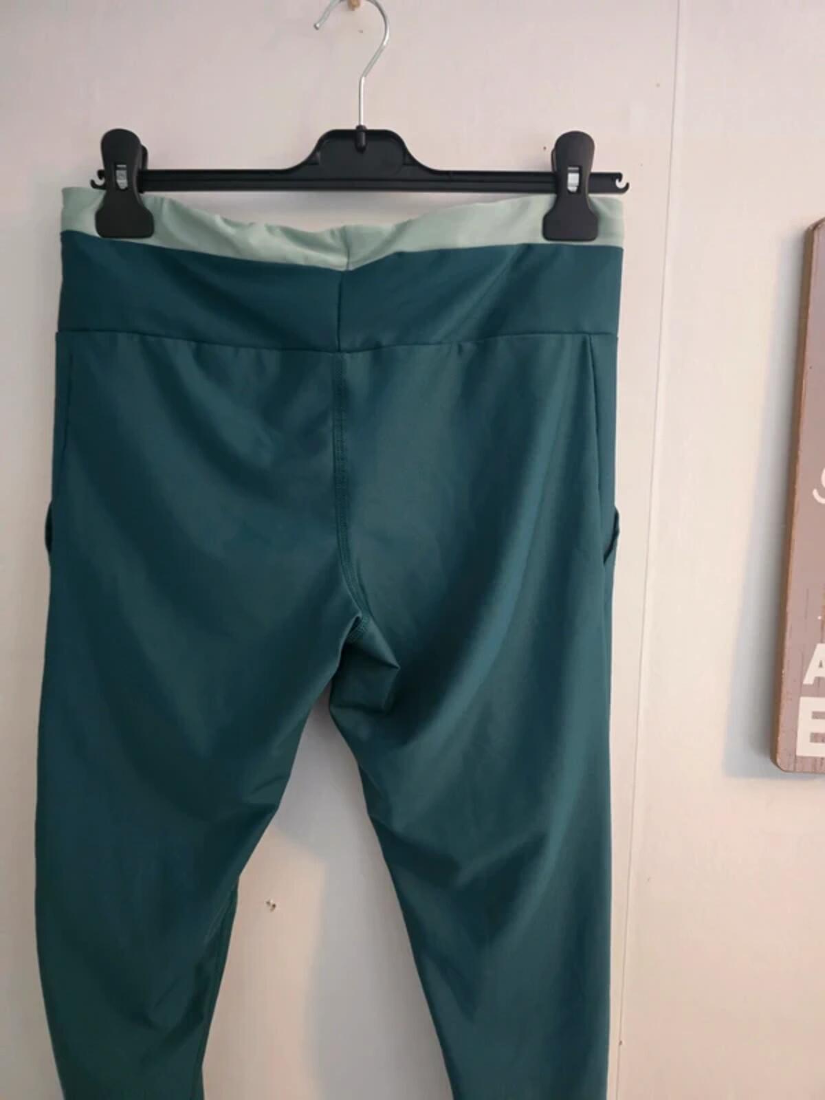 Crane Green High-Waisted Gym Leggings L Size 16-18