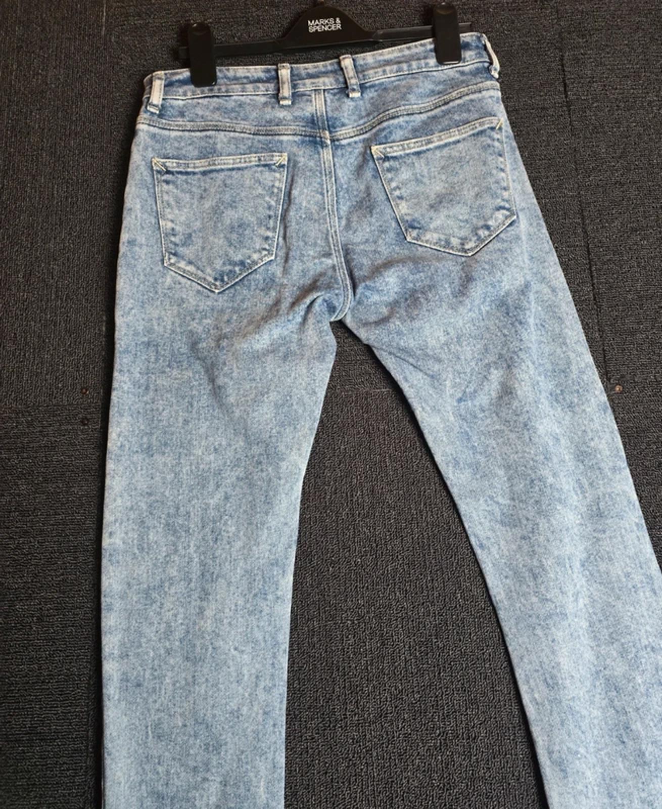 Topman Blue Wash Skinny Jeans Size W30 Regular Stretch Cotton