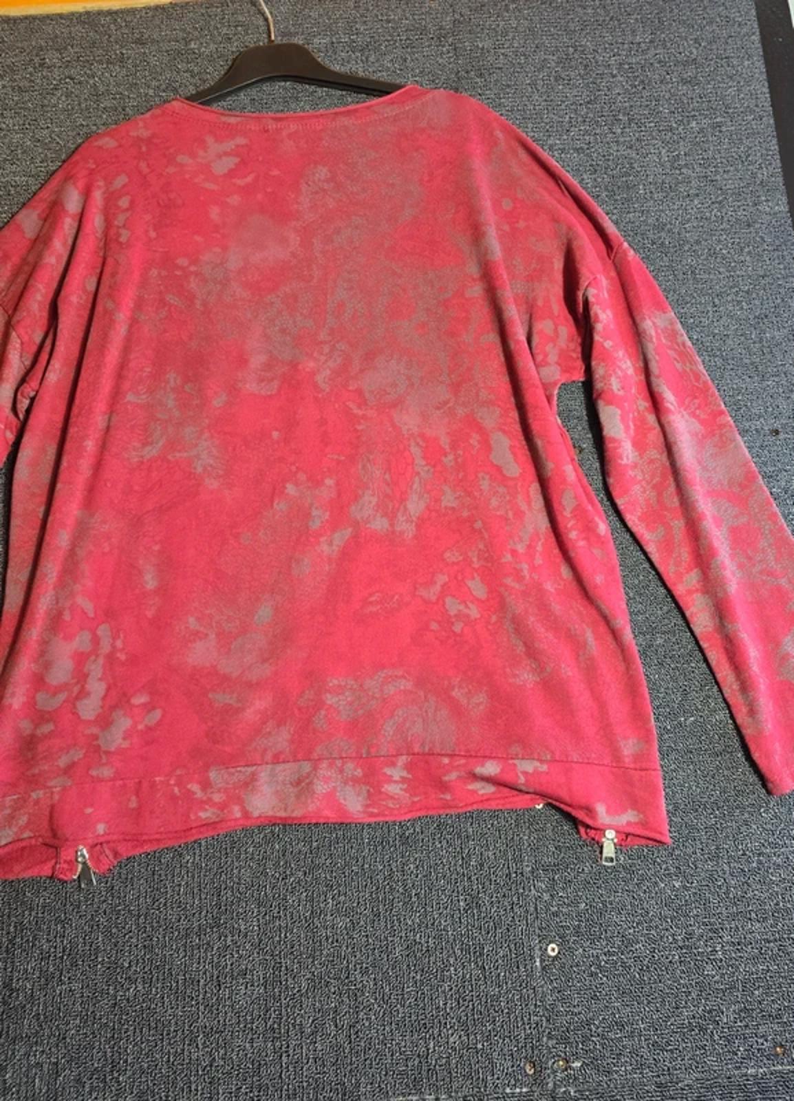 New Collection Red Lightweight Jumper Free Size Long Sleeve Casual Top