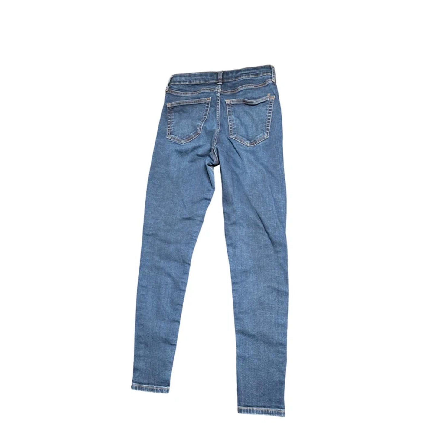 Topshop Moto Skinny Jeans Blue Size W30 L32 High Waist Size 10-12