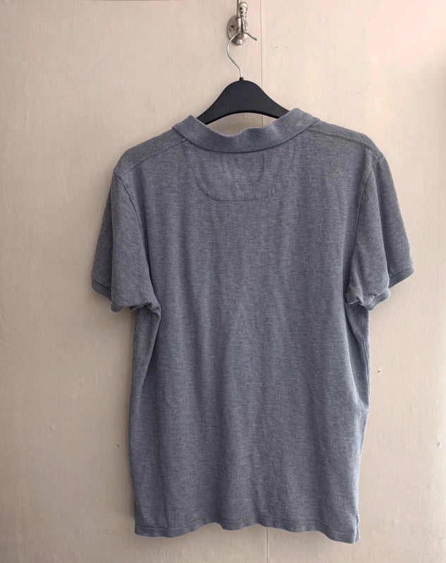 Lyle & Scott Mens Light Grey Short Sleeved Cotton Polo Shirt Size Medium