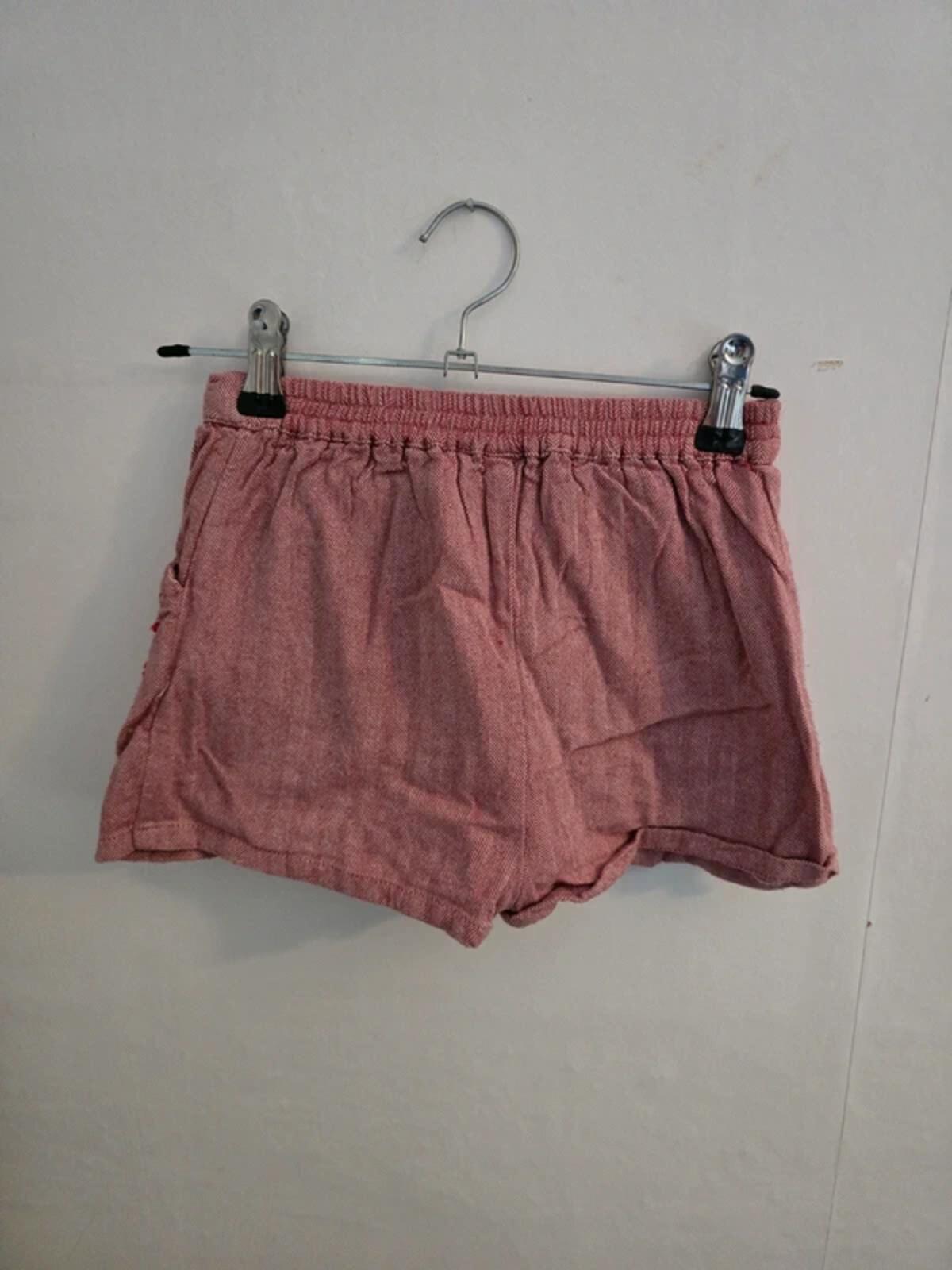 Next Girls Red Embroidered Pom Pom Floral Shorts Age 4-5 Years