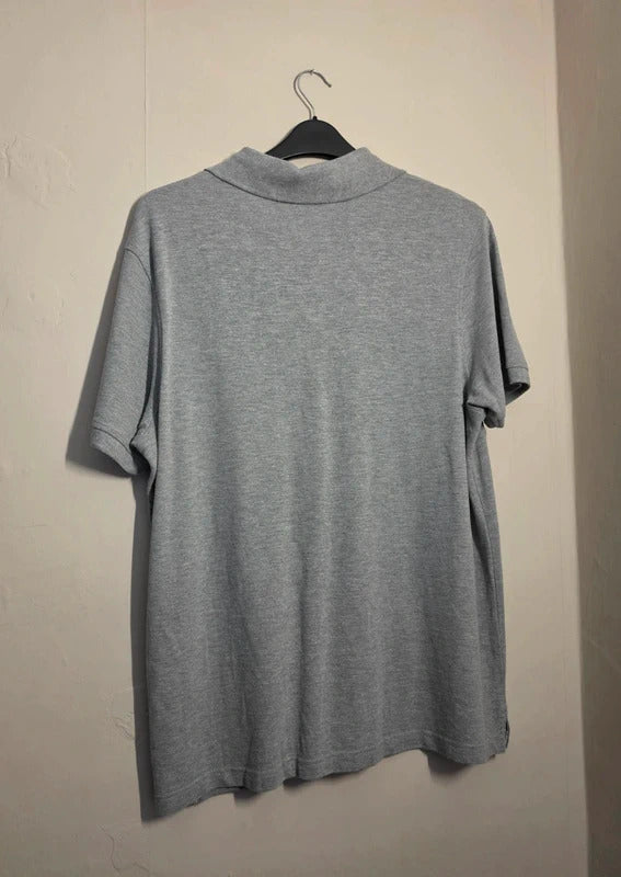 Tu Men's Grey Marl Short Sleeve Polo Shirt Size Large