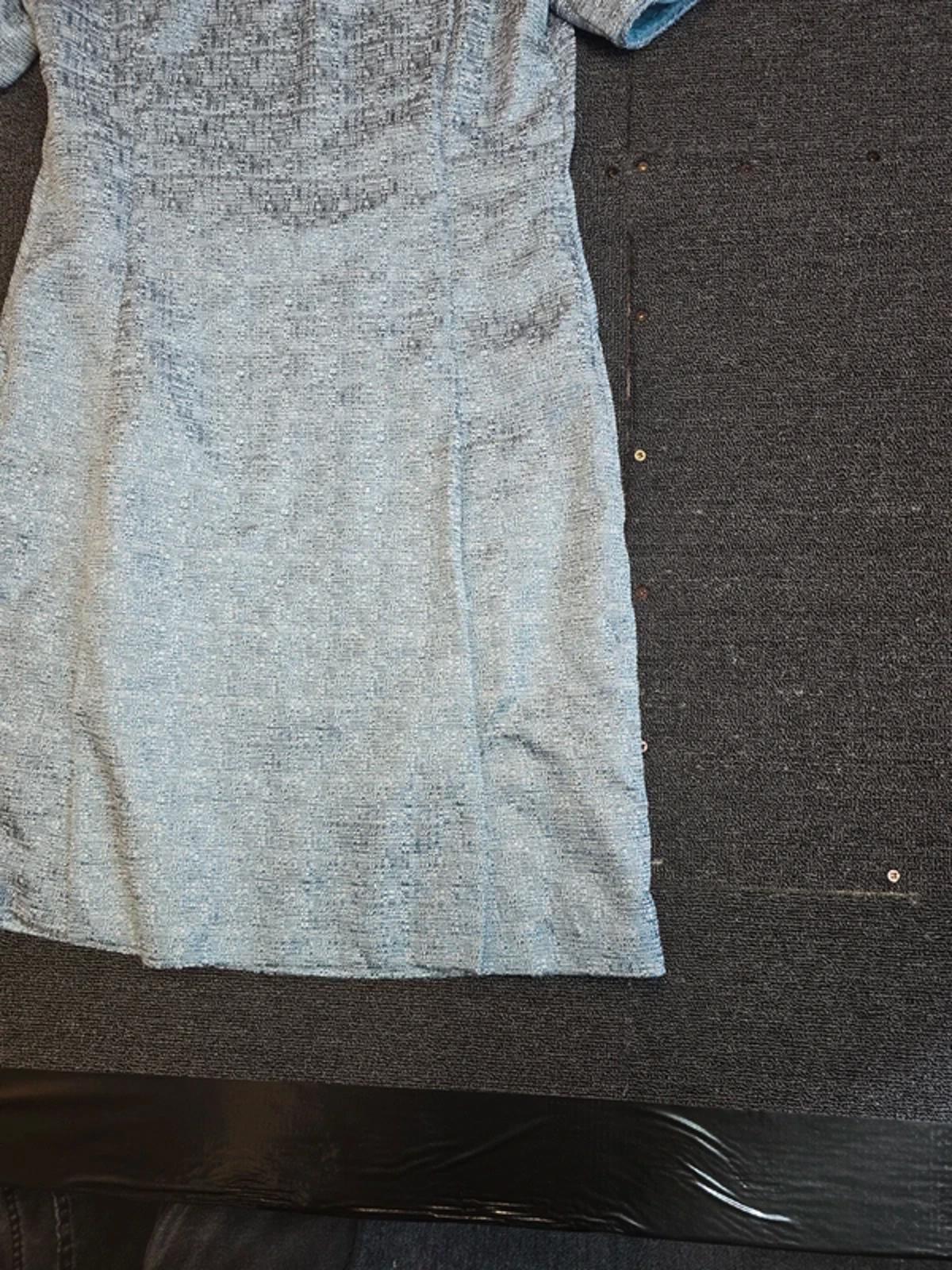 Pepperberry Fit & Flare Dress Icy Blue Size 12 Curvy Sparkle