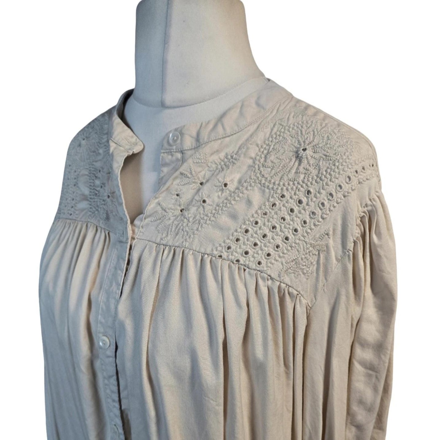 Tu beige oversized blouse size 18