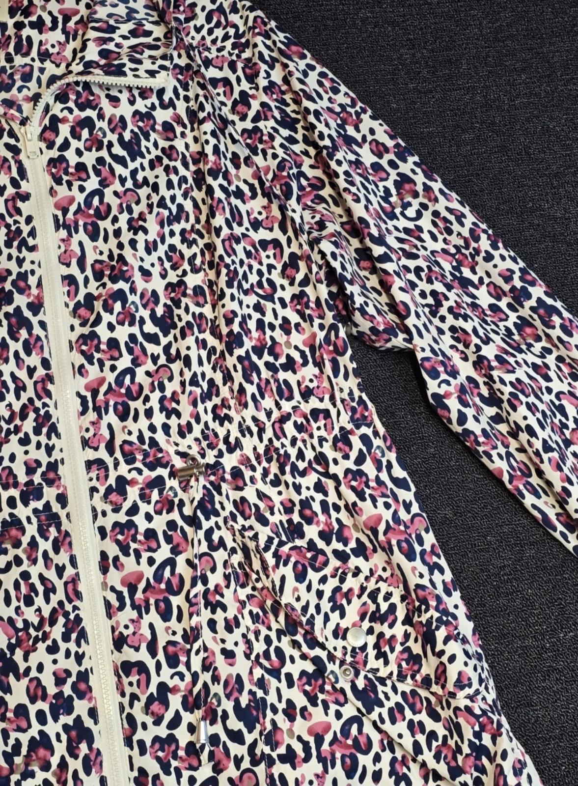 Matalan Pink & Navy Animal Print Raincoat Size 18