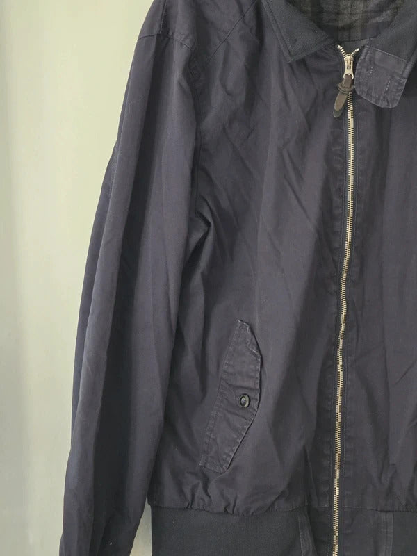 Men's Cedarwood State Black Zip Up Bomber Jacket Size L