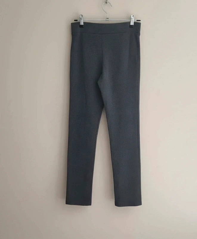 George Girls Grey High Waisted Straight Leg School Trousers Age 8-9 Years