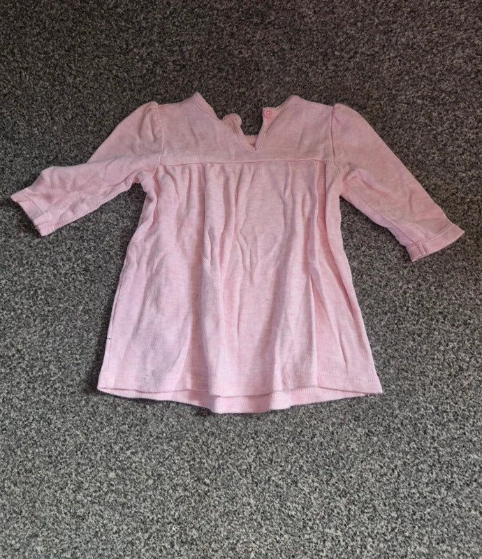 George Baby Girls Pink Tweety Bird Long-Sleeved Dress 3-6M