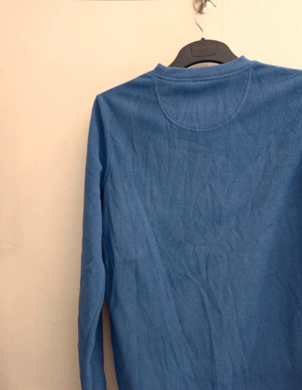 Peter Storm Men's Blue Long-Sleeved Fleece Jumper Size XS
