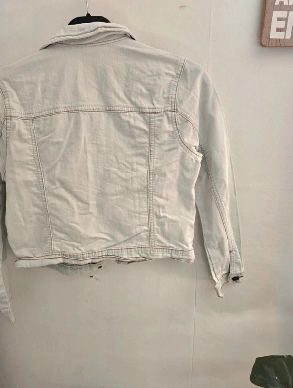 George Girls' White Denim Jacket Age 9-10 Years