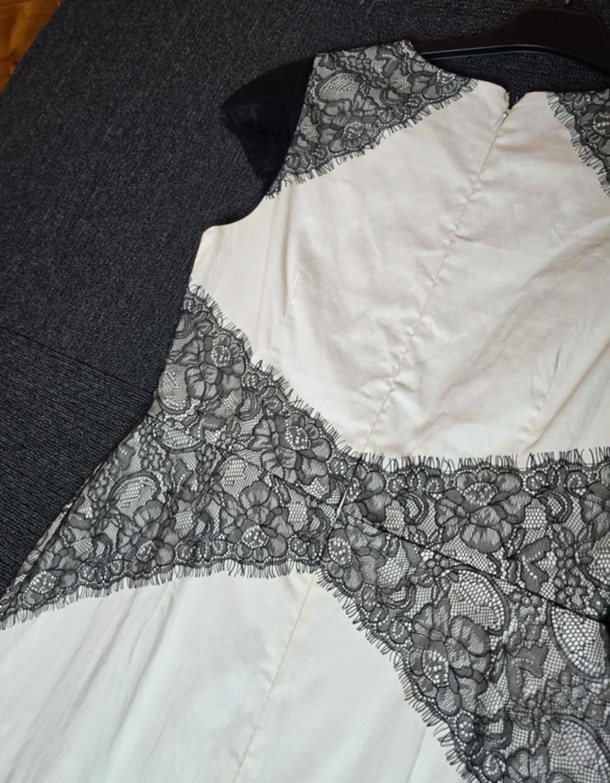 Paper Dolls Dress White Black Lace Size 14 A-line Occasion New