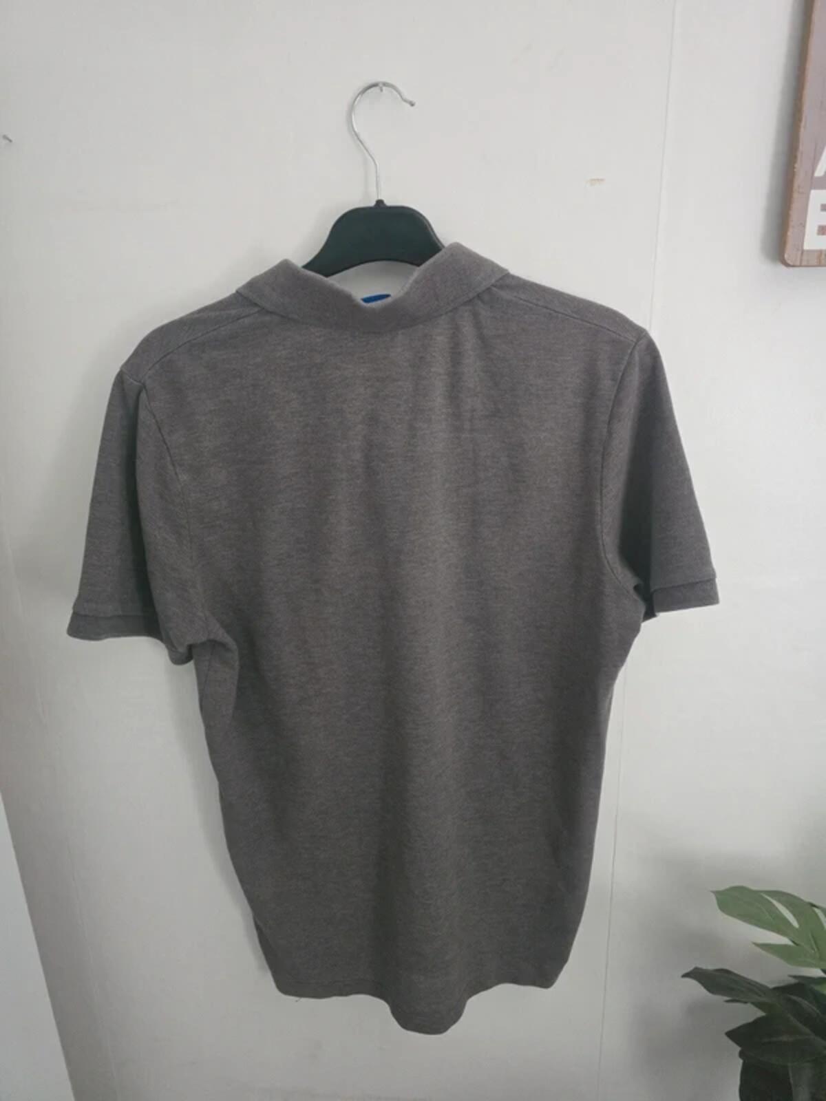 Jack & Jones Mens Grey Marl Polo Shirt Size M