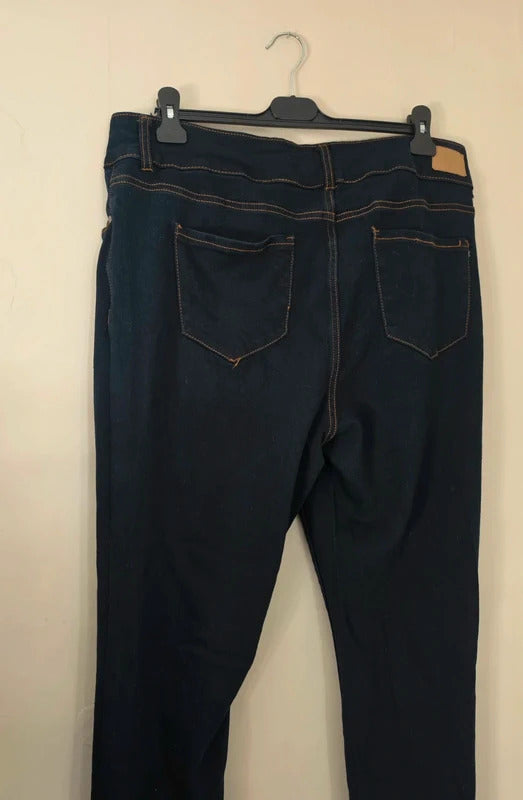 Firetrap Navy Blue High Waisted Skinny Jeans Women's Size 22