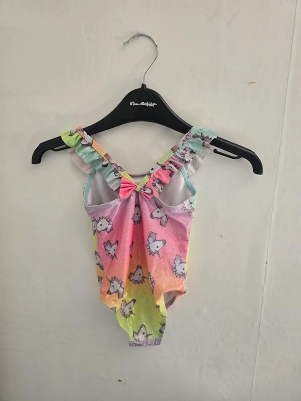 Primark Girls Multicoloured Sparkly Unicorn Swimsuit 18-24 Months