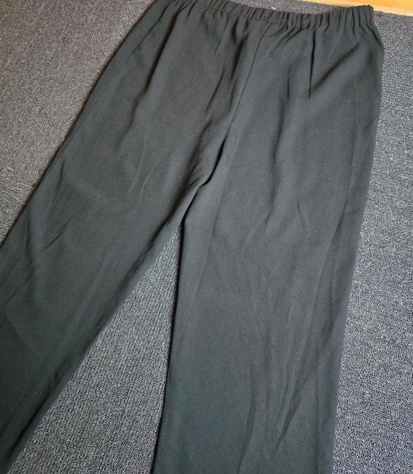 East Black High Waist Flared Work Trousers Size 14