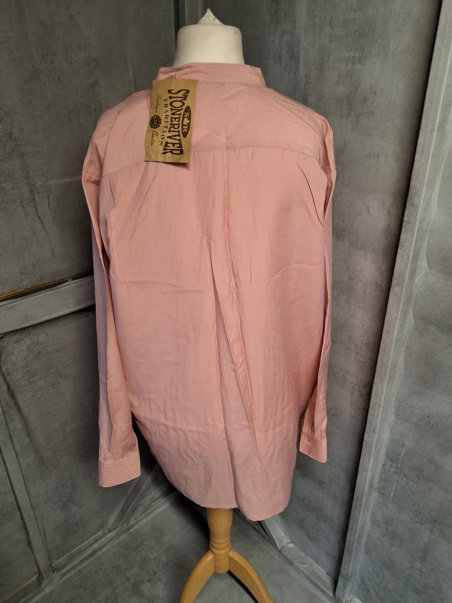 Stoneriver Pink Long Sleeve Oversized Blouse – Size 20