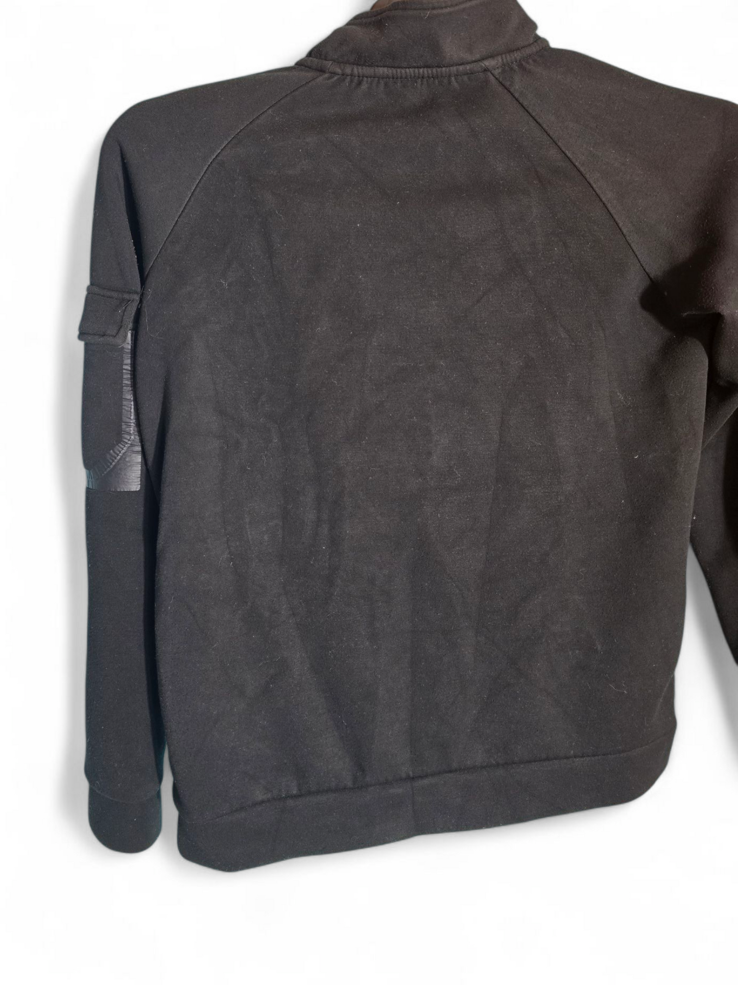 Primark Boys Black 1/4 Zip Jumper | Long Sleeves | Front & Arm Pockets | Age 12-13 Years