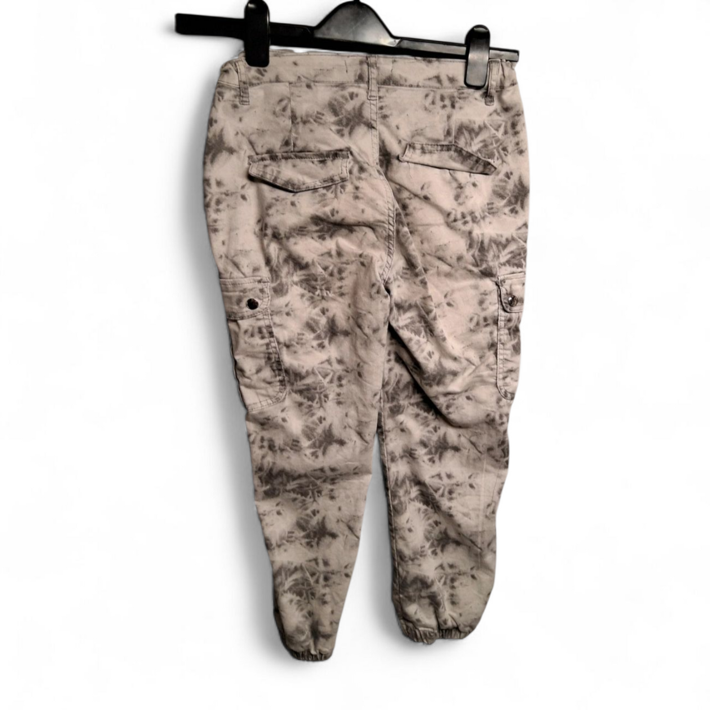 Select Grey & White Cargo Trousers – Girls 14 Years – Cotton/Polyester