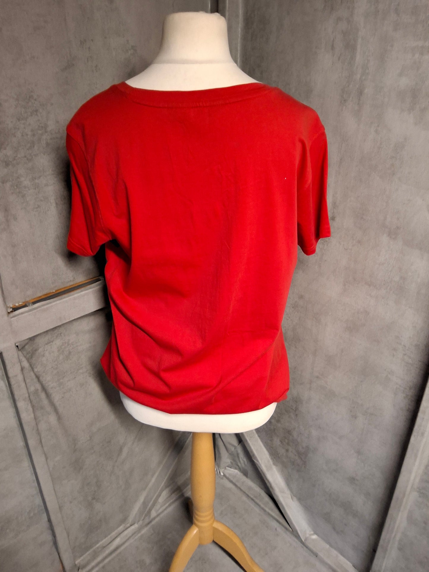 Regatta Red “Let’s Sail Away” Nautical T-Shirt – Size 18 – 100% Cotton