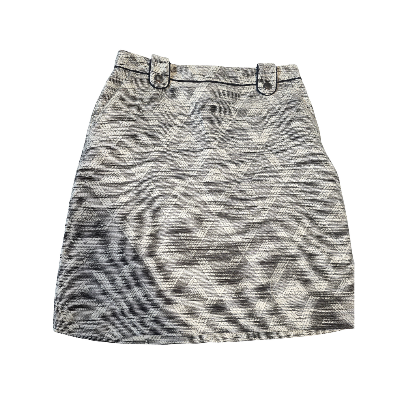 Tu Black & White Knit Mini Skirt – Size 8 – Textured, Chic & Easy to Style