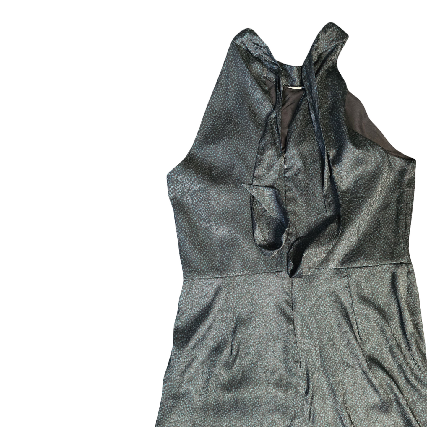 Next Jumpsuit Green Size 14 Polka Dot Wide Leg Weekend