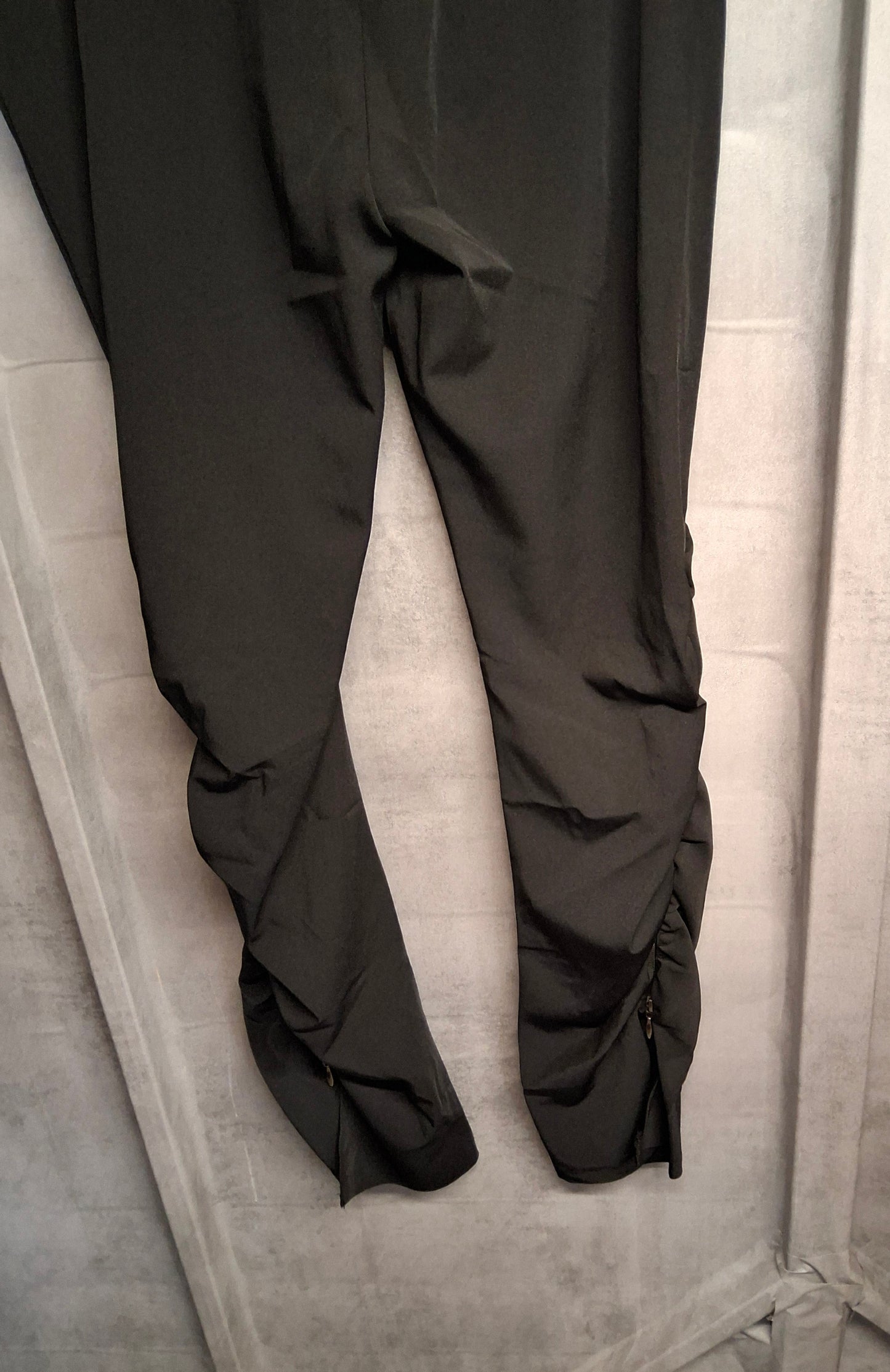 Morgan Y2K Black Bodycon Trousers ā High Waist, Zip Detail,