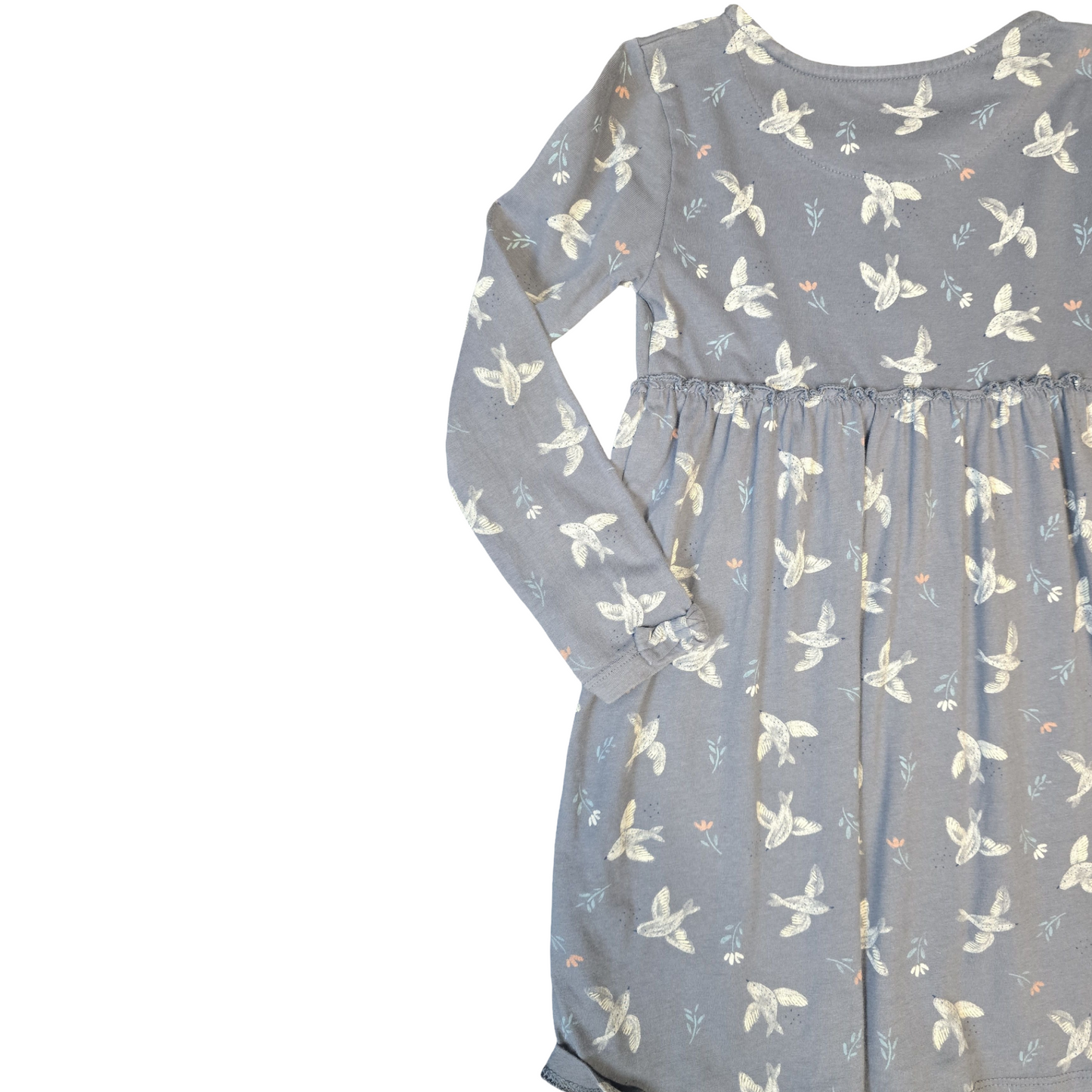 Navy Dress Age 4-5years Girls Tu Bird Print