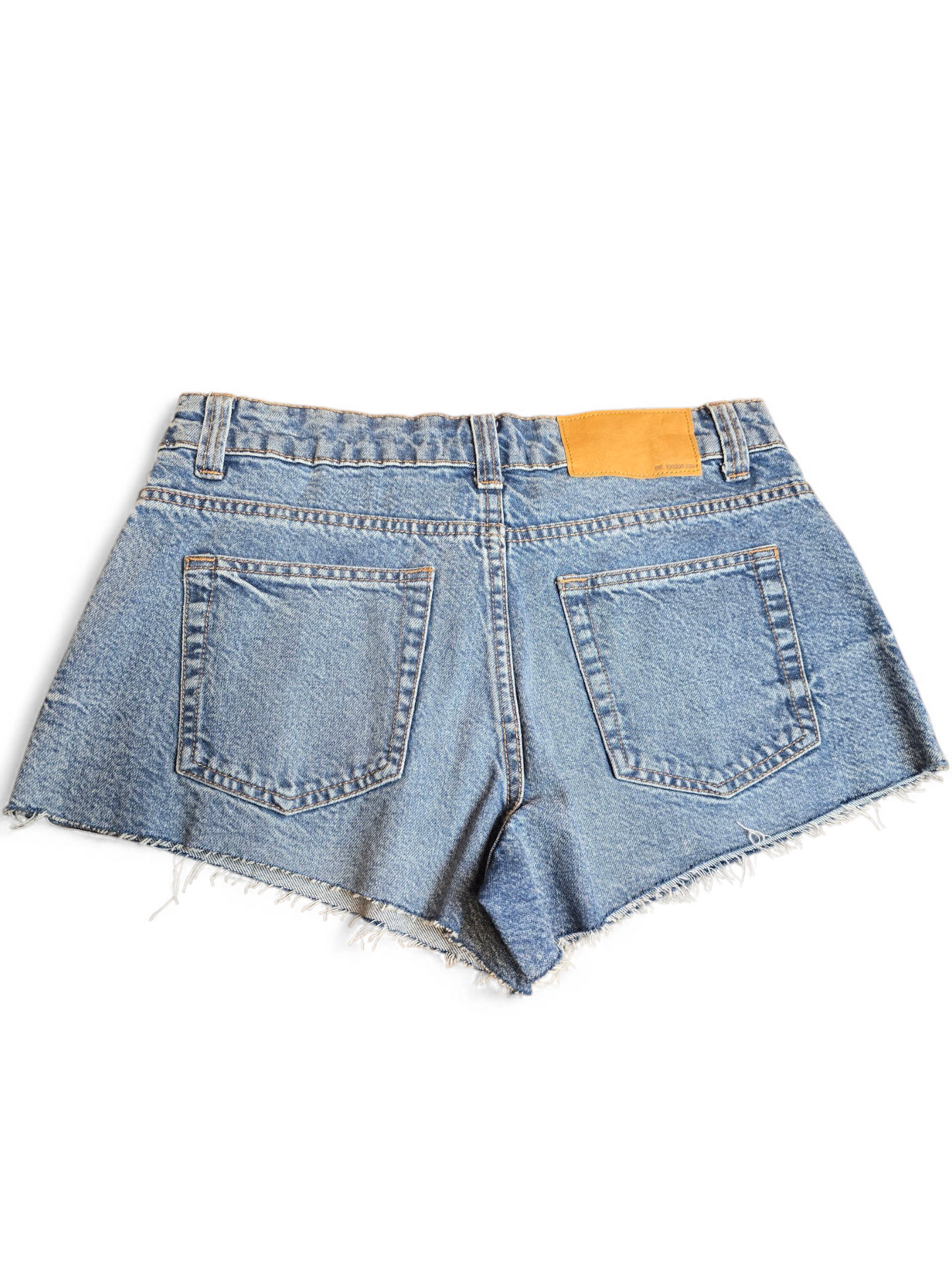 Asos Petite blue 'hotpant' shorts size 6
