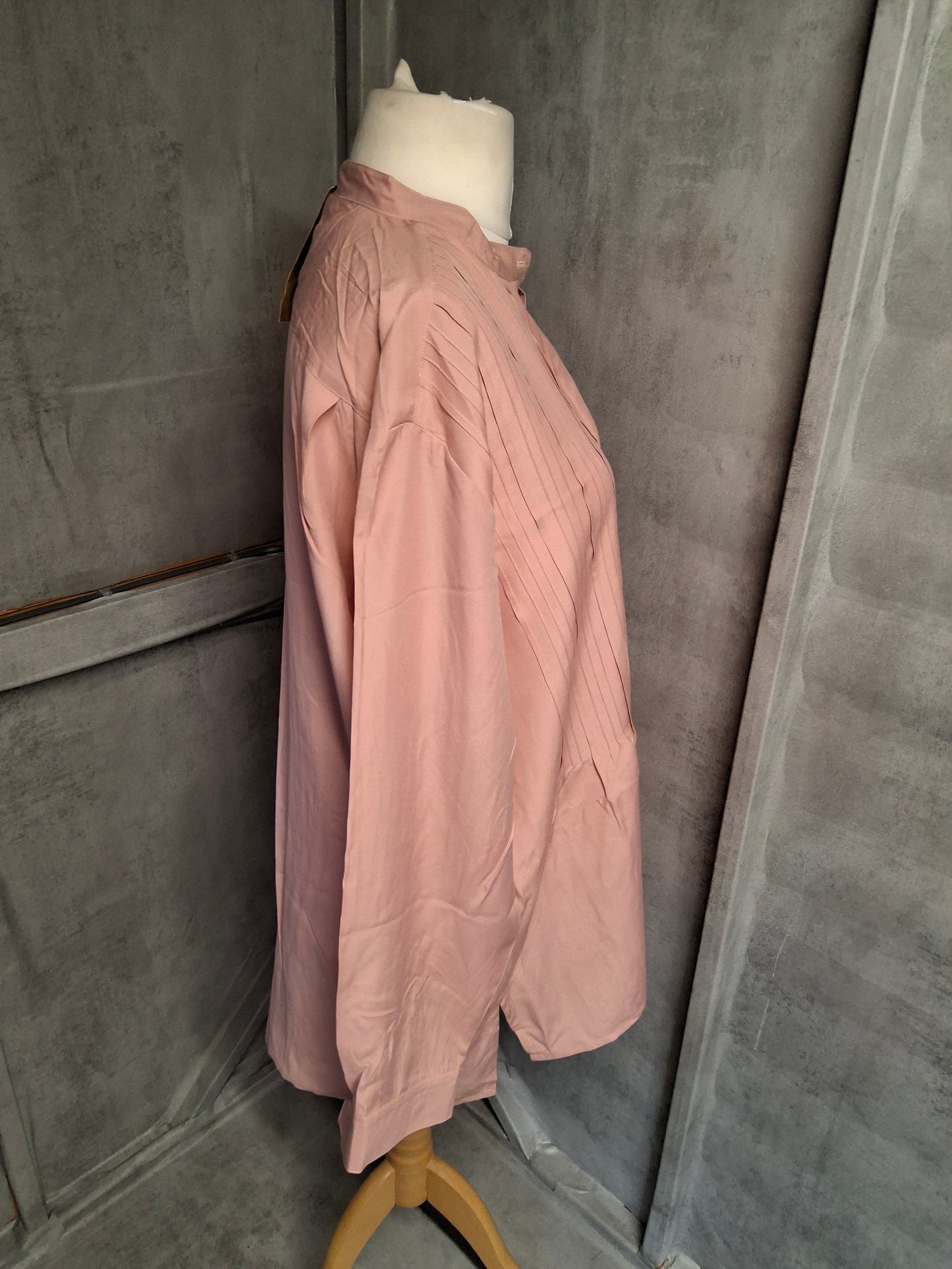 Stoneriver Pink Long Sleeve Oversized Blouse – Size 20