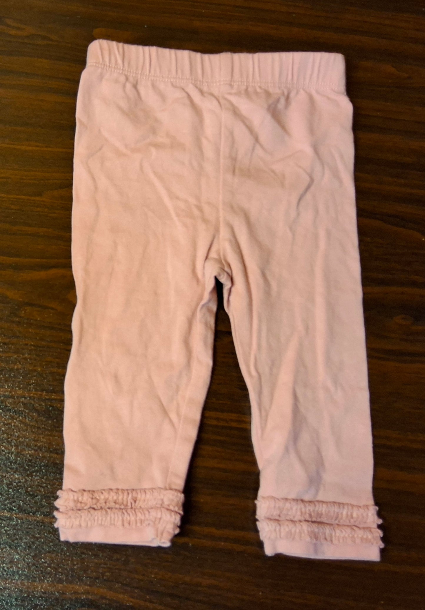George Pink Leggings ā Girls 3ā6 Months ā Cotton ā Ruffle Hem