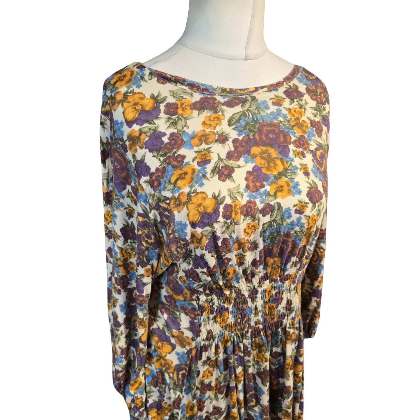 Topshop Top Multicoloured Size 12 Floral Causal