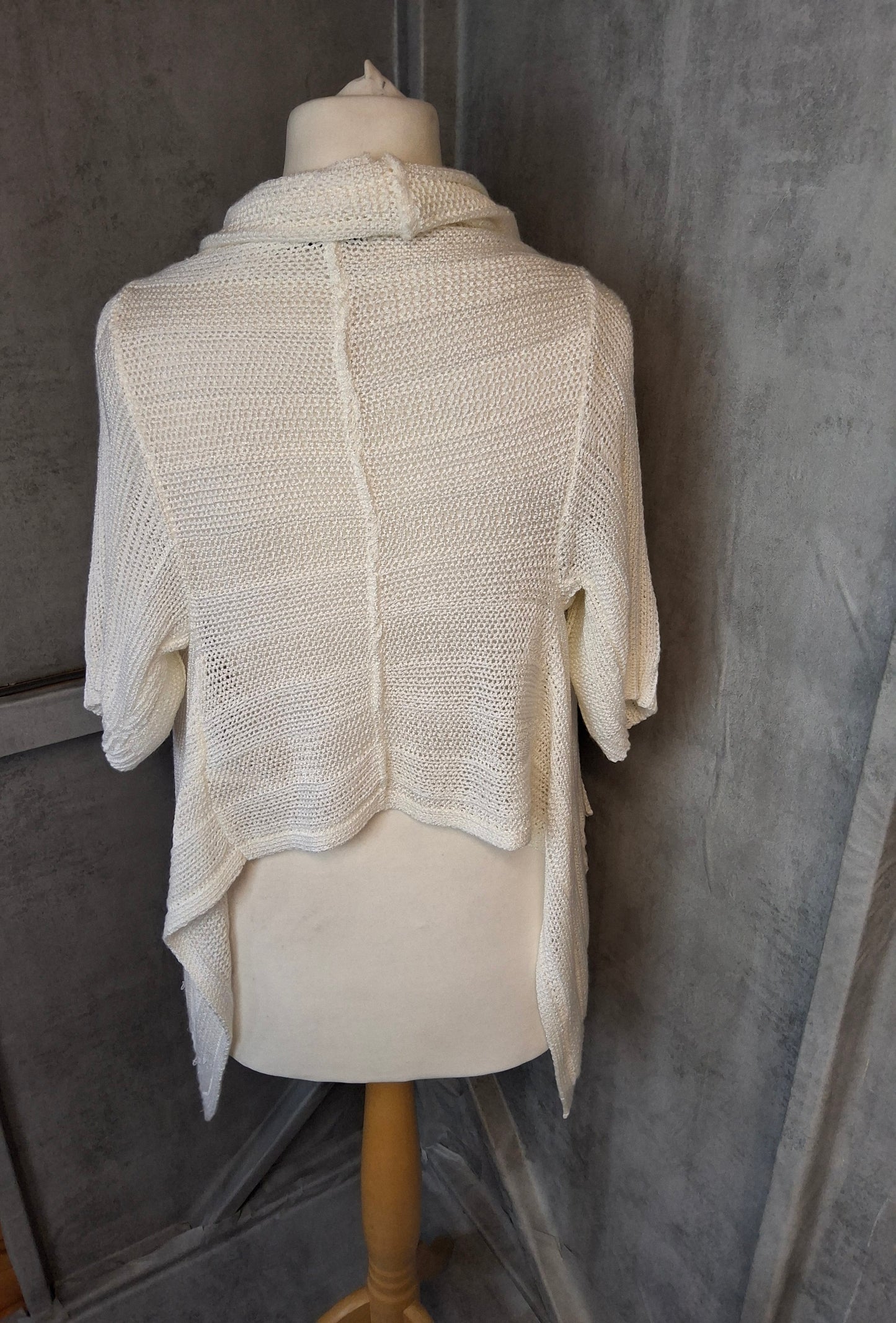 New Look White Crochet Cardigan | Size M | Y2K Label