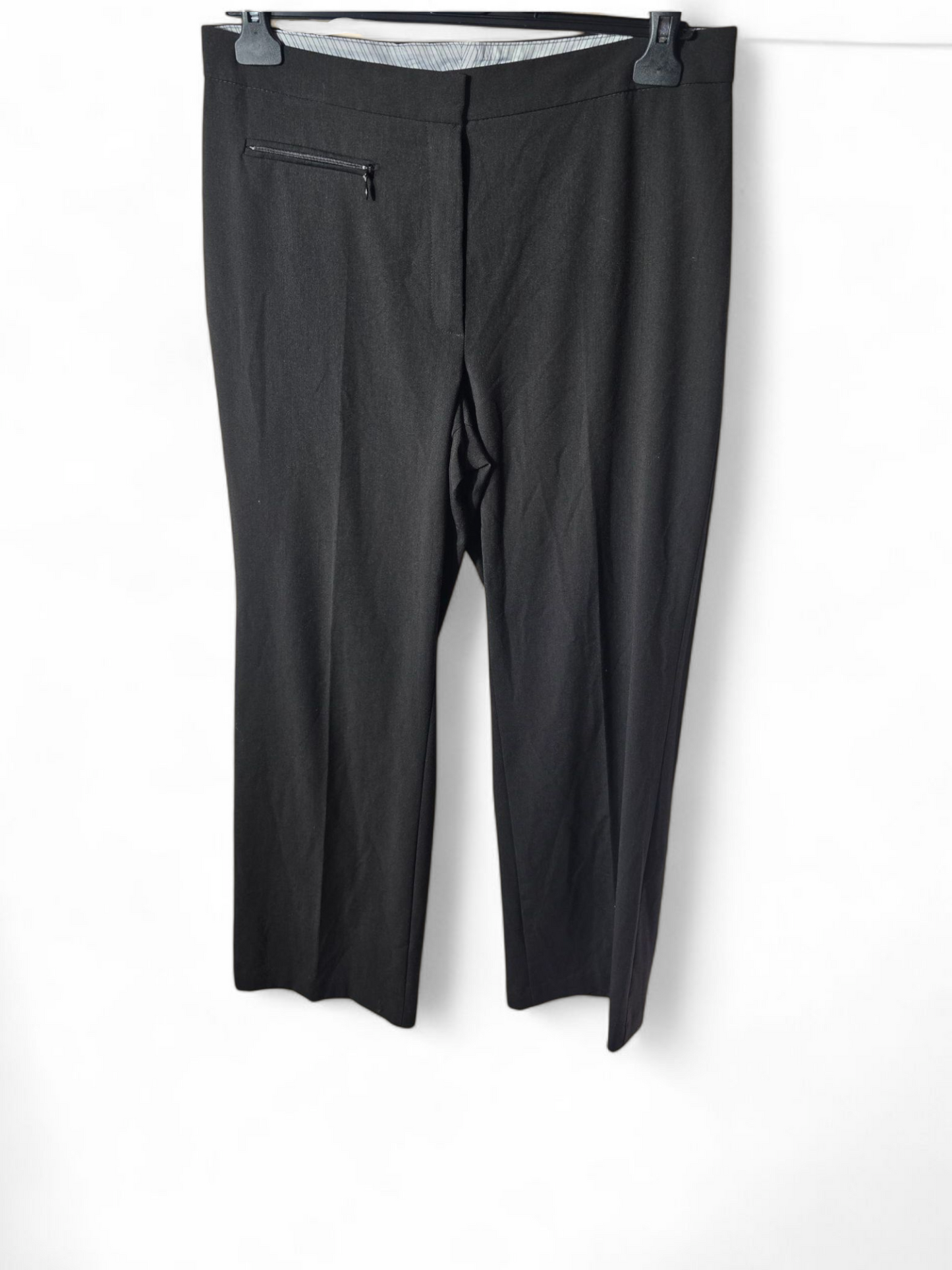Marks & Spencer black high waisted bootcut work trousers size 12
