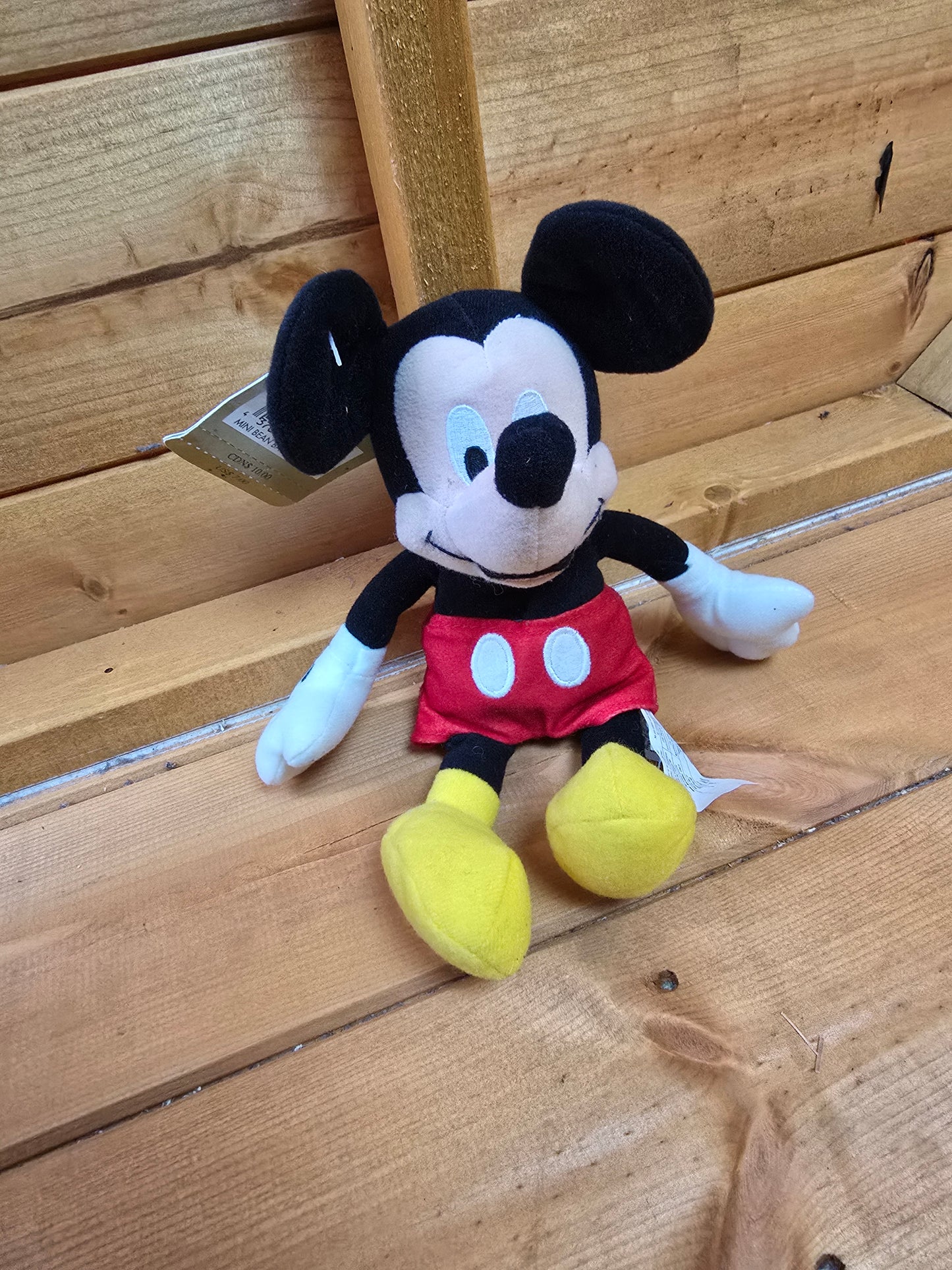 The Disney Store Mickey Mouse Plush Beanie Soft Toy – 24cm